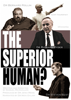 《The Superior Human?》(所谓高等的人类)英文海报