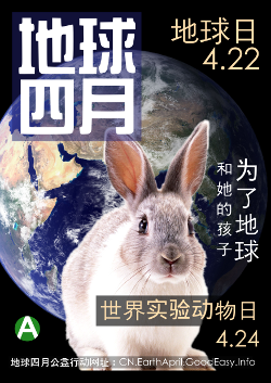 地球四月公益行动海报——为了地球
和她的孩子